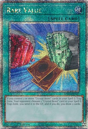 Rare Value (Quarter Century Secret Rare) (RA03-EN182) - Quarter Century Bonanza 1st Edition - Premium Yugioh Single from Konami - Just $1.50! Shop now at Game Crave Tournament Store