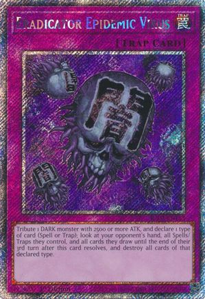 Eradicator Epidemic Virus (Platinum Secret Rare) (RA03-EN183) - Quarter Century Bonanza 1st Edition - Premium Yugioh Single from Konami - Just $2.24! Shop now at Game Crave Tournament Store