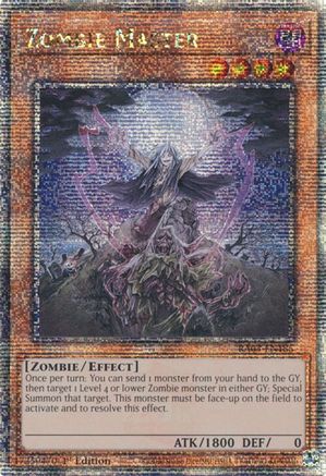 Zombie Master (Quarter Century Secret Rare) (RA03-EN185) - Quarter Century Bonanza 1st Edition - Premium Yugioh Single from Konami - Just $6.25! Shop now at Game Crave Tournament Store