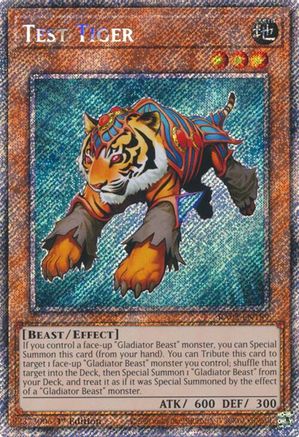 Test Tiger (Platinum Secret Rare) (RA03-EN189) - Quarter Century Bonanza 1st Edition - Premium Yugioh Single from Konami - Just $2.40! Shop now at Game Crave Tournament Store