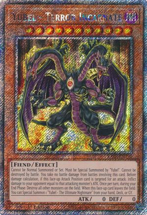Yubel - Terror Incarnate (Platinum Secret Rare) (RA03-EN190) - Quarter Century Bonanza 1st Edition - Premium Yugioh Single from Konami - Just $0.70! Shop now at Game Crave Tournament Store