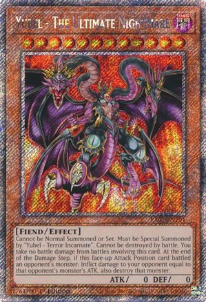 Yubel - The Ultimate Nightmare (Platinum Secret Rare) (RA03-EN191) - Quarter Century Bonanza 1st Edition - Premium Yugioh Single from Konami - Just $0.48! Shop now at Game Crave Tournament Store