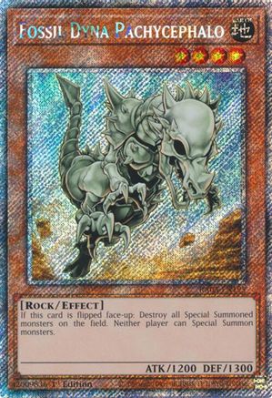 Fossil Dyna Pachycephalo (Platinum Secret Rare) (RA03-EN195) - Quarter Century Bonanza 1st Edition - Premium Yugioh Single from Konami - Just $2.69! Shop now at Game Crave Tournament Store