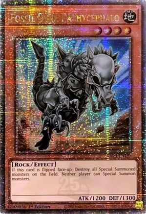 Fossil Dyna Pachycephalo (Quarter Century Secret Rare) (RA03-EN195) - Quarter Century Bonanza 1st Edition - Premium Yugioh Single from Konami - Just $20.09! Shop now at Game Crave Tournament Store
