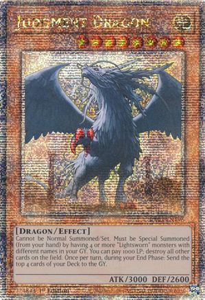 Judgment Dragon (Quarter Century Secret Rare) (RA03-EN196) - Quarter Century Bonanza 1st Edition - Premium Yugioh Single from Konami - Just $29.48! Shop now at Game Crave Tournament Store