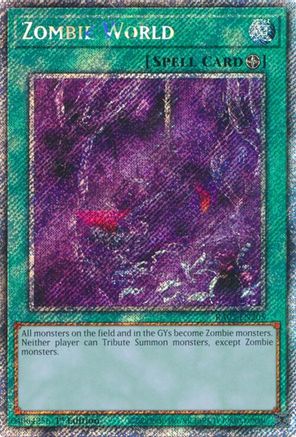 Zombie World (Platinum Secret Rare) (RA03-EN205) - Quarter Century Bonanza 1st Edition - Premium Yugioh Single from Konami - Just $0.58! Shop now at Game Crave Tournament Store