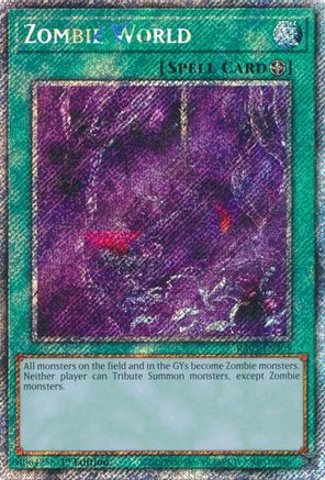 Zombie World (Platinum Secret Rare) (RA03-EN205) - Quarter Century Bonanza 1st Edition - Premium Yugioh Single from Konami - Just $0.71! Shop now at Game Crave Tournament Store