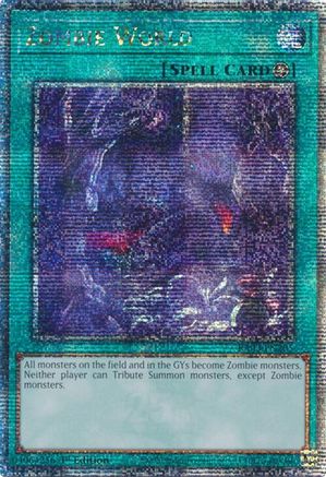 Zombie World (Quarter Century Secret Rare) (RA03-EN205) - Quarter Century Bonanza 1st Edition - Premium Yugioh Single from Konami - Just $9.93! Shop now at Game Crave Tournament Store