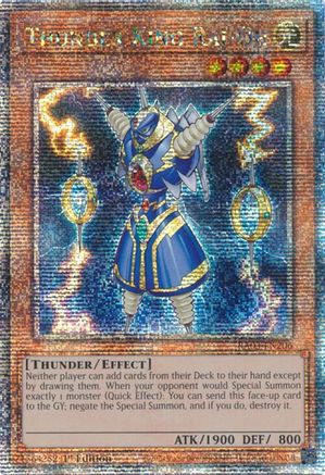 Thunder King Rai-Oh (Quarter Century Secret Rare) (RA03-EN206) - Quarter Century Bonanza 1st Edition - Premium Yugioh Single from Konami - Just $21.37! Shop now at Game Crave Tournament Store
