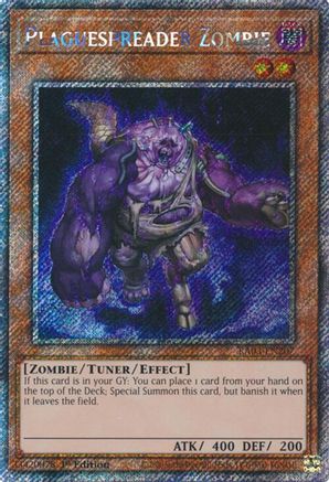 Plaguespreader Zombie (Platinum Secret Rare) (RA03-EN207) - Quarter Century Bonanza 1st Edition - Premium Yugioh Single from Konami - Just $1.59! Shop now at Game Crave Tournament Store