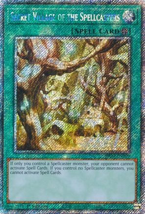 Secret Village of the Spellcasters (Platinum Secret Rare) (RA03-EN209) - Quarter Century Bonanza 1st Edition - Premium Yugioh Single from Konami - Just $2.25! Shop now at Game Crave Tournament Store