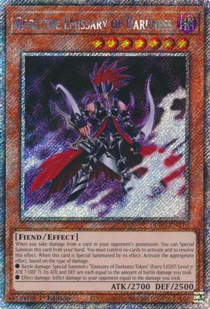 Gorz the Emissary of Darkness (Platinum Secret Rare) (RA03-EN210) - Quarter Century Bonanza 1st Edition - Premium Yugioh Single from Konami - Just $2.29! Shop now at Game Crave Tournament Store