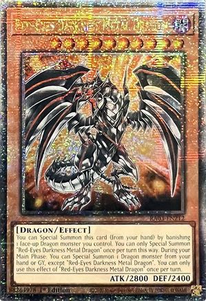 Red-Eyes Darkness Metal Dragon (Quarter Century Secret Rare) (RA03-EN212) - Quarter Century Bonanza 1st Edition - Premium Yugioh Single from Konami - Just $33.49! Shop now at Game Crave Tournament Store