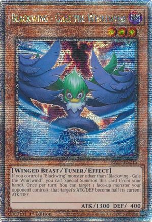 Blackwing - Gale the Whirlwind (Quarter Century Secret Rare) (RA03-EN215) - Quarter Century Bonanza 1st Edition - Premium Yugioh Single from Konami - Just $12.78! Shop now at Game Crave Tournament Store