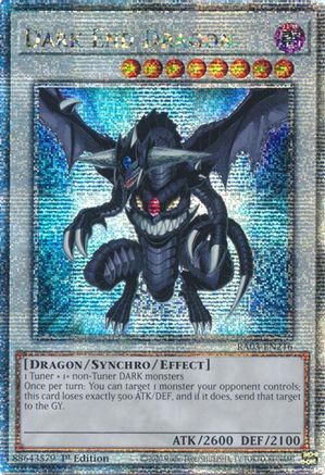 Dark End Dragon (Quarter Century Secret Rare) (RA03-EN216) - Quarter Century Bonanza 1st Edition - Premium Yugioh Single from Konami - Just $16.50! Shop now at Game Crave Tournament Store