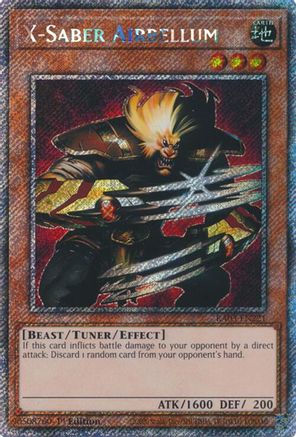 X-Saber Airbellum (Platinum Secret Rare) (RA03-EN221) - Quarter Century Bonanza 1st Edition - Premium Yugioh Single from Konami - Just $0.33! Shop now at Game Crave Tournament Store