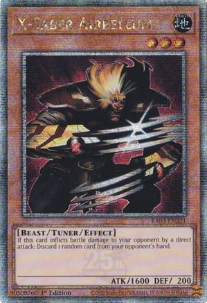 X-Saber Airbellum (Quarter Century Secret Rare) (RA03-EN221) - Quarter Century Bonanza 1st Edition - Premium Yugioh Single from Konami - Just $6.18! Shop now at Game Crave Tournament Store