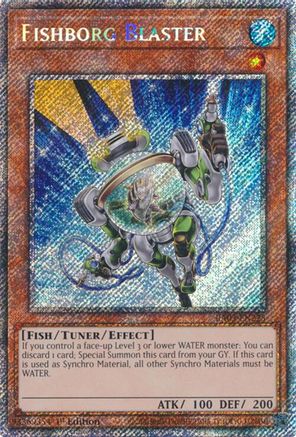 Fishborg Blaster (Platinum Secret Rare) (RA03-EN225) - Quarter Century Bonanza 1st Edition - Premium Yugioh Single from Konami - Just $0.94! Shop now at Game Crave Tournament Store