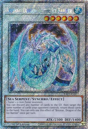 Brionac, Dragon of the Ice Barrier (Platinum Secret Rare) (RA03-EN227) - Quarter Century Bonanza 1st Edition - Premium Yugioh Single from Konami - Just $1.47! Shop now at Game Crave Tournament Store