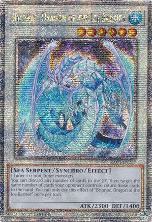 Brionac, Dragon of the Ice Barrier (Quarter Century Secret Rare) (RA03-EN227) - Quarter Century Bonanza 1st Edition - Premium Yugioh Single from Konami - Just $23.09! Shop now at Game Crave Tournament Store