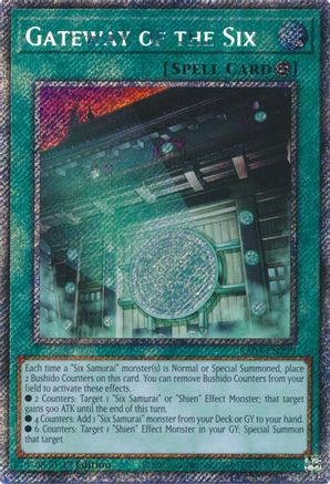 Gateway of the Six (Platinum Secret Rare) (RA03-EN229) - Quarter Century Bonanza 1st Edition - Premium Yugioh Single from Konami - Just $0.50! Shop now at Game Crave Tournament Store