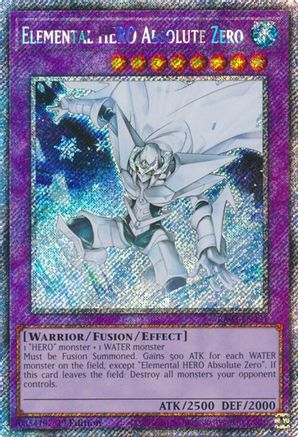 Elemental HERO Absolute Zero (Platinum Secret Rare) (RA03-EN231) - Quarter Century Bonanza 1st Edition - Premium Yugioh Single from Konami - Just $5.08! Shop now at Game Crave Tournament Store