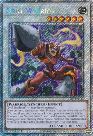 Drill Warrior (Platinum Secret Rare) (RA03-EN232) - Quarter Century Bonanza 1st Edition - Premium Yugioh Single from Konami - Just $0.42! Shop now at Game Crave Tournament Store