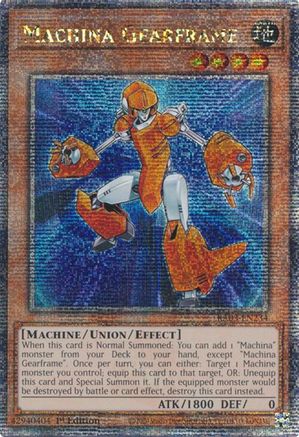 Machina Gearframe (Quarter Century Secret Rare) (RA03-EN234) - Quarter Century Bonanza 1st Edition - Premium Yugioh Single from Konami - Just $13.37! Shop now at Game Crave Tournament Store