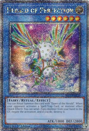 Herald of Perfection (Quarter Century Secret Rare) (RA03-EN237) - Quarter Century Bonanza 1st Edition - Premium Yugioh Single from Konami - Just $5.83! Shop now at Game Crave Tournament Store