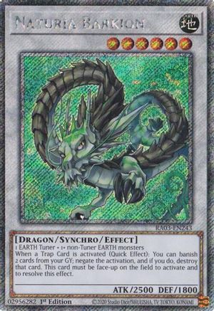 Naturia Barkion (Platinum Secret Rare) (RA03-EN243) - Quarter Century Bonanza 1st Edition - Premium Yugioh Single from Konami - Just $0.33! Shop now at Game Crave Tournament Store