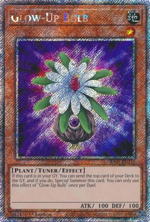 Glow-Up Bulb (Platinum Secret Rare) (RA03-EN245) - Quarter Century Bonanza 1st Edition - Premium Yugioh Single from Konami - Just $0.50! Shop now at Game Crave Tournament Store
