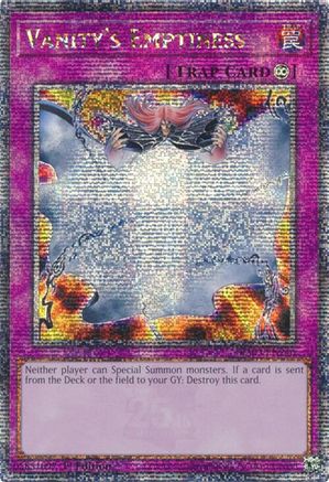 Vanity's Emptiness (Quarter Century Secret Rare) (RA03-EN246) - Quarter Century Bonanza 1st Edition - Premium Yugioh Single from Konami - Just $10.95! Shop now at Game Crave Tournament Store