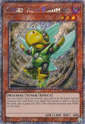 Genex Ally Birdman (Platinum Secret Rare) (RA03-EN247) - Quarter Century Bonanza 1st Edition - Premium Yugioh Single from Konami - Just $0.25! Shop now at Game Crave Tournament Store