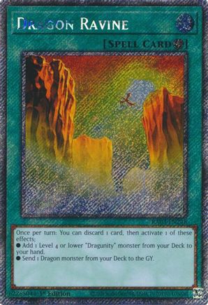 Dragon Ravine (Platinum Secret Rare) (RA03-EN248) - Quarter Century Bonanza 1st Edition - Premium Yugioh Single from Konami - Just $1.52! Shop now at Game Crave Tournament Store