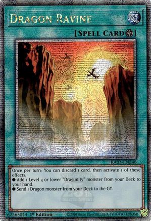 Dragon Ravine (Quarter Century Secret Rare) (RA03-EN248) - Quarter Century Bonanza 1st Edition - Premium Yugioh Single from Konami - Just $13.35! Shop now at Game Crave Tournament Store