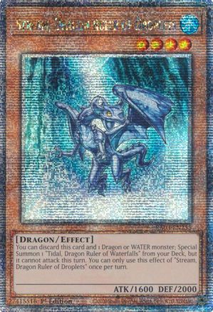 Stream, Dragon Ruler of Droplets (Quarter Century Secret Rare) (RA03-EN255) - Quarter Century Bonanza 1st Edition - Premium Yugioh Single from Konami - Just $30.82! Shop now at Game Crave Tournament Store