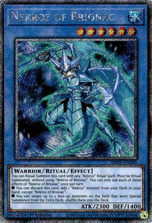 Nekroz of Brionac (Platinum Secret Rare) (RA03-EN260) - Quarter Century Bonanza 1st Edition - Premium Yugioh Single from Konami - Just $1.09! Shop now at Game Crave Tournament Store