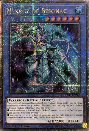 Nekroz of Brionac (Quarter Century Secret Rare) (RA03-EN260) - Quarter Century Bonanza 1st Edition - Premium Yugioh Single from Konami - Just $21.91! Shop now at Game Crave Tournament Store