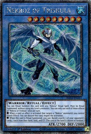 Nekroz of Trishula (Platinum Secret Rare) (RA03-EN261) - Quarter Century Bonanza 1st Edition - Premium Yugioh Single from Konami - Just $0.61! Shop now at Game Crave Tournament Store