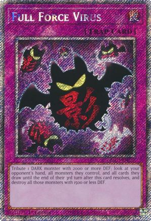 Full Force Virus (Platinum Secret Rare) (RA03-EN267) - Quarter Century Bonanza 1st Edition - Premium Yugioh Single from Konami - Just $0.33! Shop now at Game Crave Tournament Store