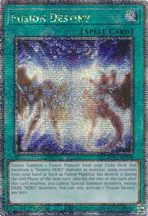 Fusion Destiny (Quarter Century Secret Rare) (RA03-EN270) - Quarter Century Bonanza 1st Edition - Premium Yugioh Single from Konami - Just $20.34! Shop now at Game Crave Tournament Store