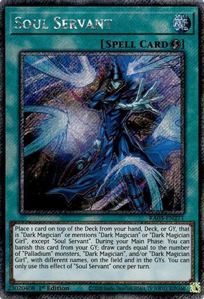 Soul Servant (Platinum Secret Rare) (RA03-EN271) - Quarter Century Bonanza 1st Edition - Premium Yugioh Single from Konami - Just $7.58! Shop now at Game Crave Tournament Store