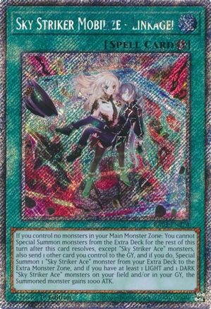 Sky Striker Mobilize - Linkage! (Platinum Secret Rare) (RA03-EN274) - Quarter Century Bonanza 1st Edition - Premium Yugioh Single from Konami - Just $3.36! Shop now at Game Crave Tournament Store