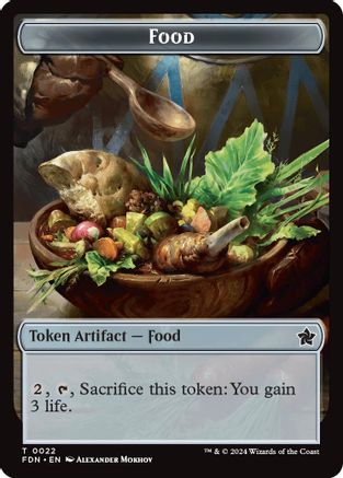 Food // Treasure Double-Sided Token (-22 // 23) - Foundations Foil - Premium MTG Single from Wizards of the Coast - Just $0.09! Shop now at Game Crave Tournament Store