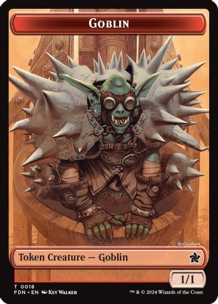 Goblin // Insect Doubled-Sided Token (-18 // 21) - Foundations Foil - Premium MTG Single from Wizards of the Coast - Just $0.14! Shop now at Game Crave Tournament Store