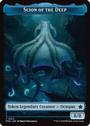 Scion of the Deep // Koma's Coil Doubled-Sided Token (-13 // 11) - Foundations Foil - Premium MTG Single from Wizards of the Coast - Just $3.14! Shop now at Game Crave Tournament Store