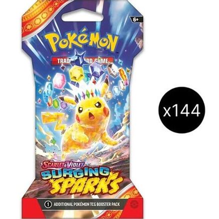 Surging Sparks Sleeved Booster Pack Case - SV08 Surging Sparks - Premium Pokemon Single from Nintendo - Just $817.66! Shop now at Game Crave Tournament Store