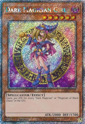 Dark Magician Girl (Platinum Secret Rare) (B) (RA03-EN123) - Quarter Century Bonanza 1st Edition - Premium Yugioh Single from Konami - Just $3.81! Shop now at Game Crave Tournament Store