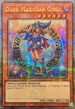 Dark Magician Girl (Quarter Century Secret Rare) (B) (RA03-EN123) - Quarter Century Bonanza 1st Edition - Premium Yugioh Single from Konami - Just $47.50! Shop now at Game Crave Tournament Store