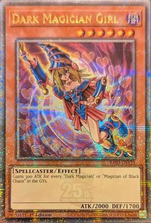 Dark Magician Girl (Quarter Century Secret Rare) (C) (RA03-EN123) - Quarter Century Bonanza 1st Edition - Premium Yugioh Single from Konami - Just $38.06! Shop now at Game Crave Tournament Store